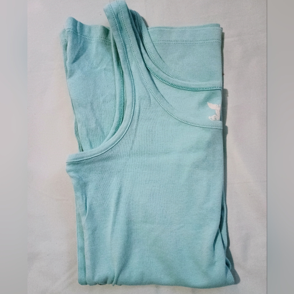 💰 NWOT Womens Tank Top 3 Trio XS Gray Baby Blue Teal Snug True To Size Casual - Picture 4 of 4